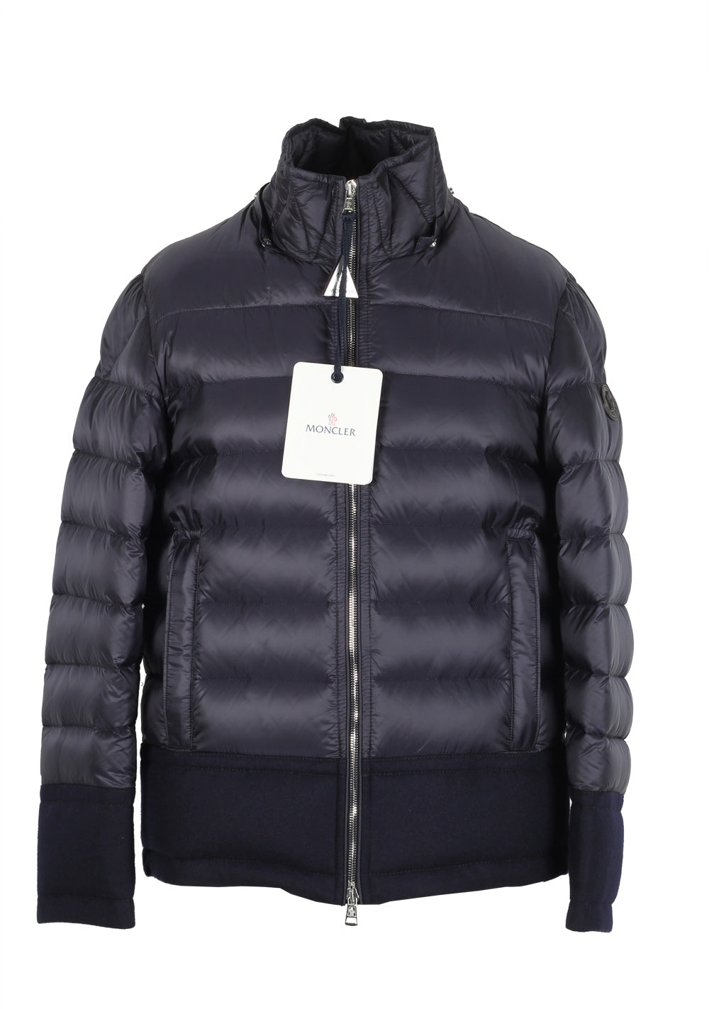 Moncler Blue Riom Quilted Down Jacket Coat Size 1 / S / 46 / 36 U.S.