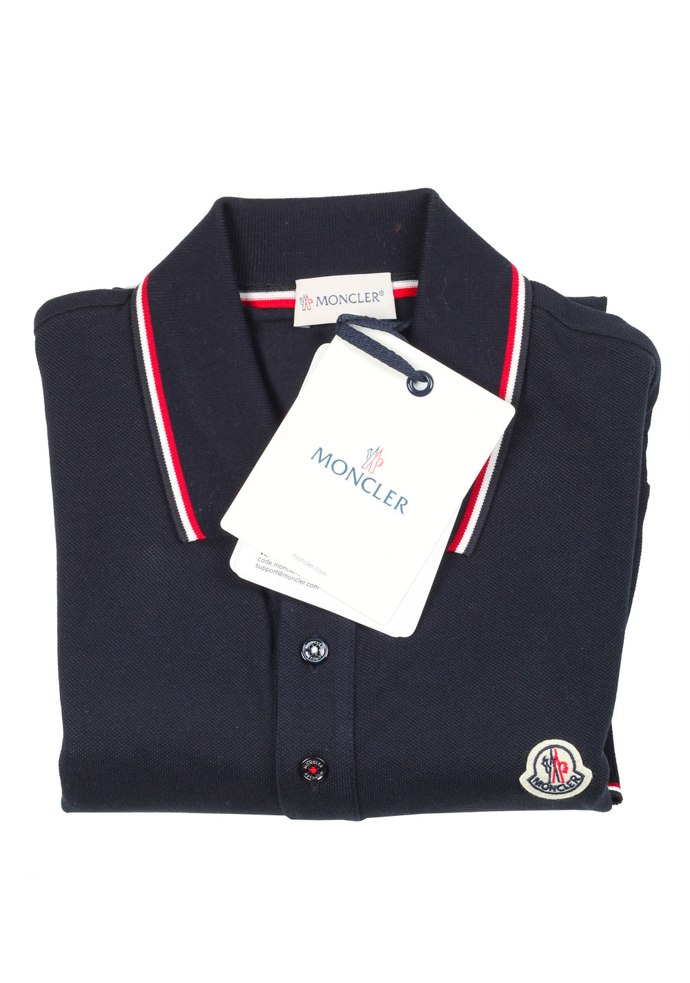 Moncler Blue Long sleeve Polo Shirt Size S / 36R U.S.