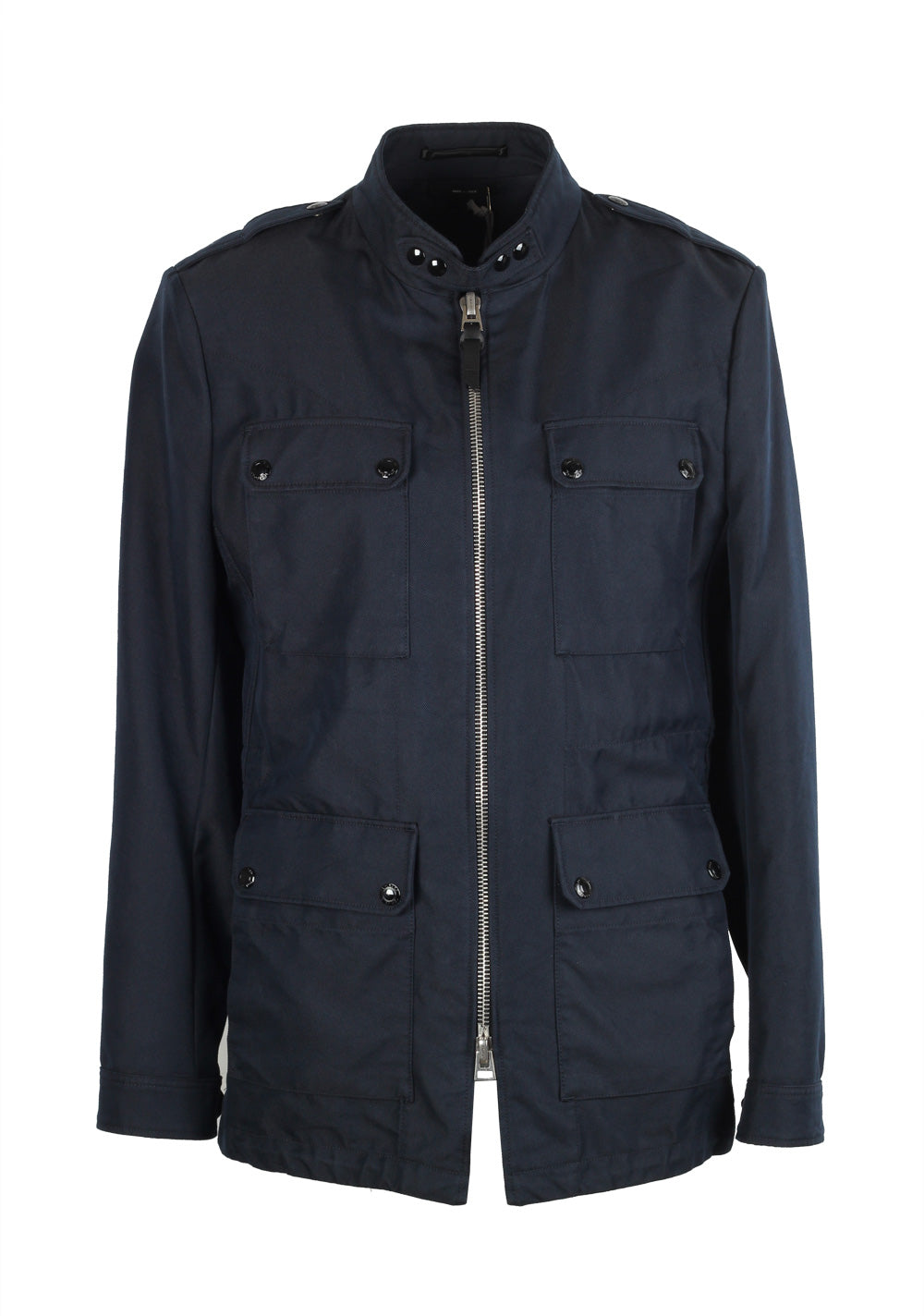 TOM FORD Blue Military Field James Bond Jacket Coat Size 50 / 40R U.S. Outerwear