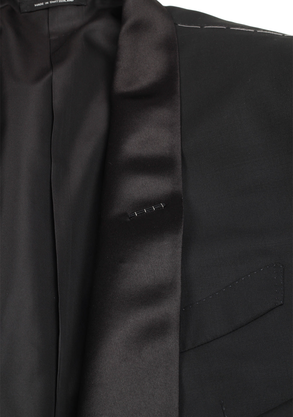 TOM FORD O'Connor Black Shawl Collar Tuxedo Smoking Suit Size 48C / 38S U.S. Fit Y