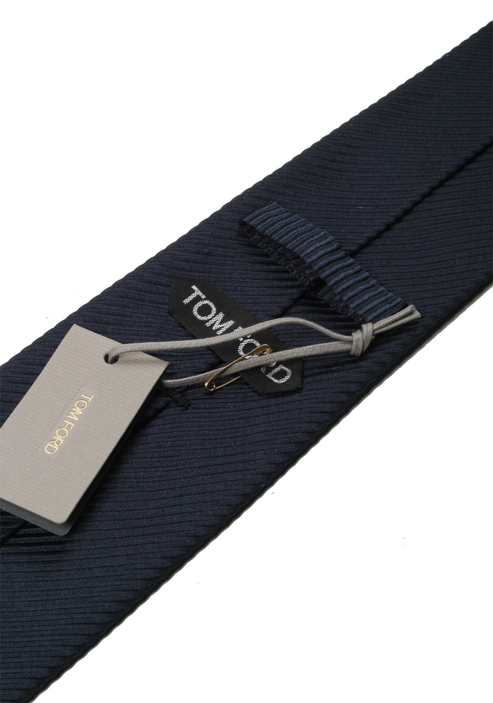TOM FORD Striped Blue Tie In Silk