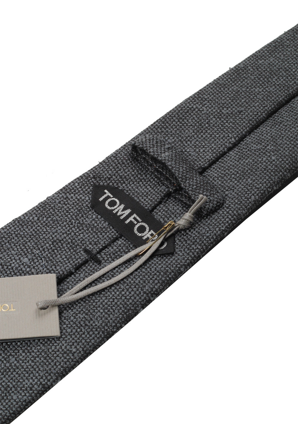 TOM FORD Patterned Gray Tie In Silk
