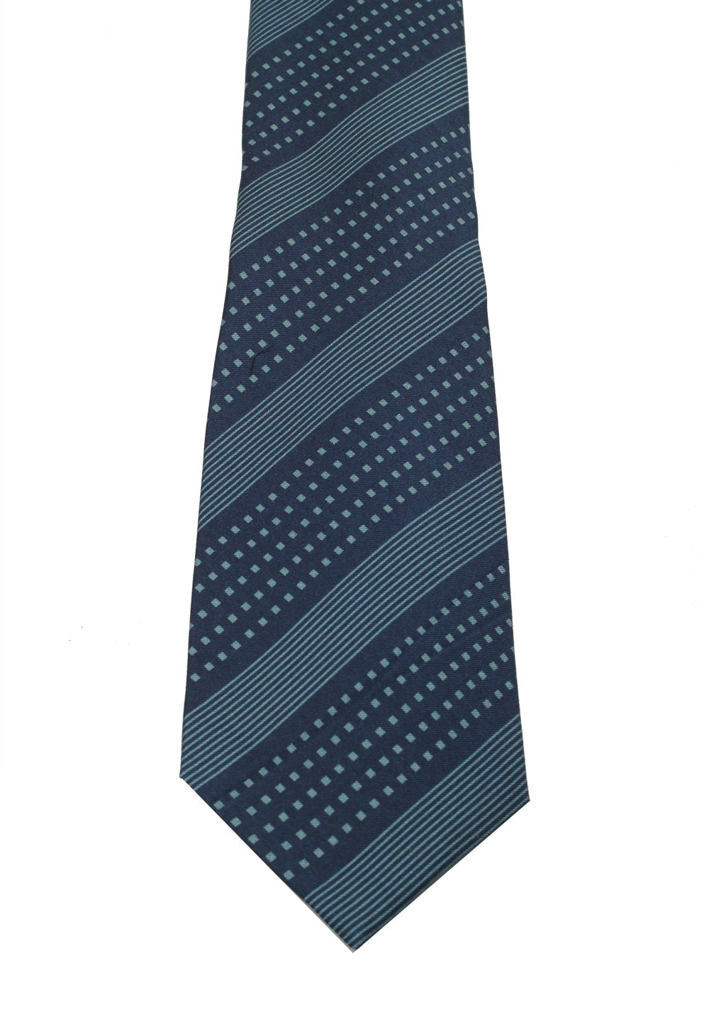 TOM FORD Striped Blue Tie In Silk