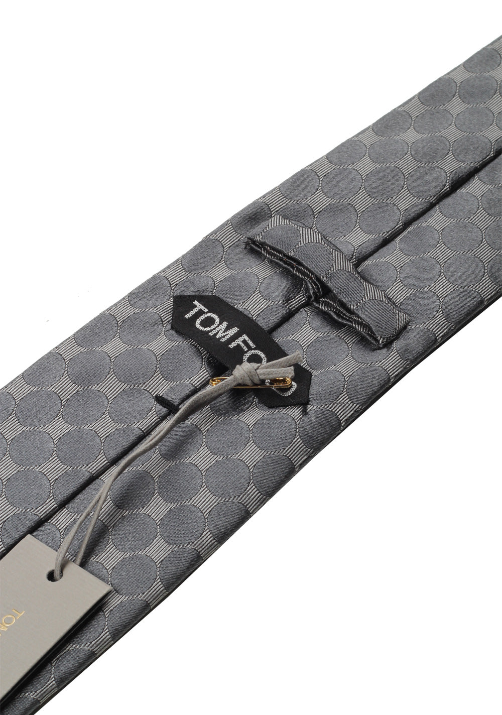 TOM FORD Patterned Gray Tie In Silk