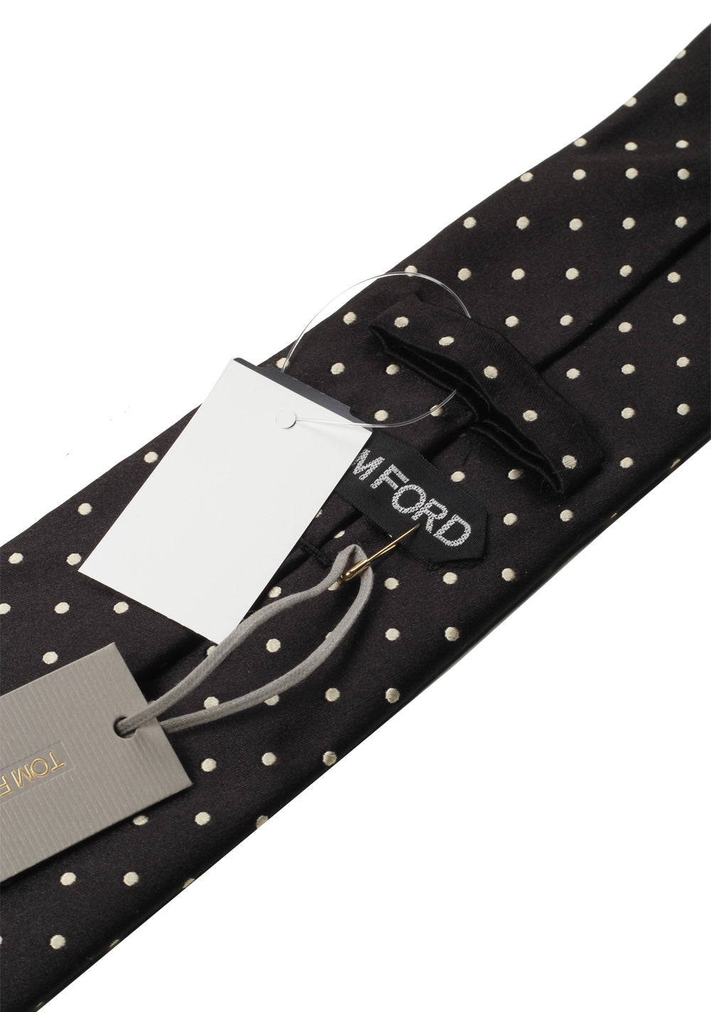TOM FORD Patterned Black Tie In Silk