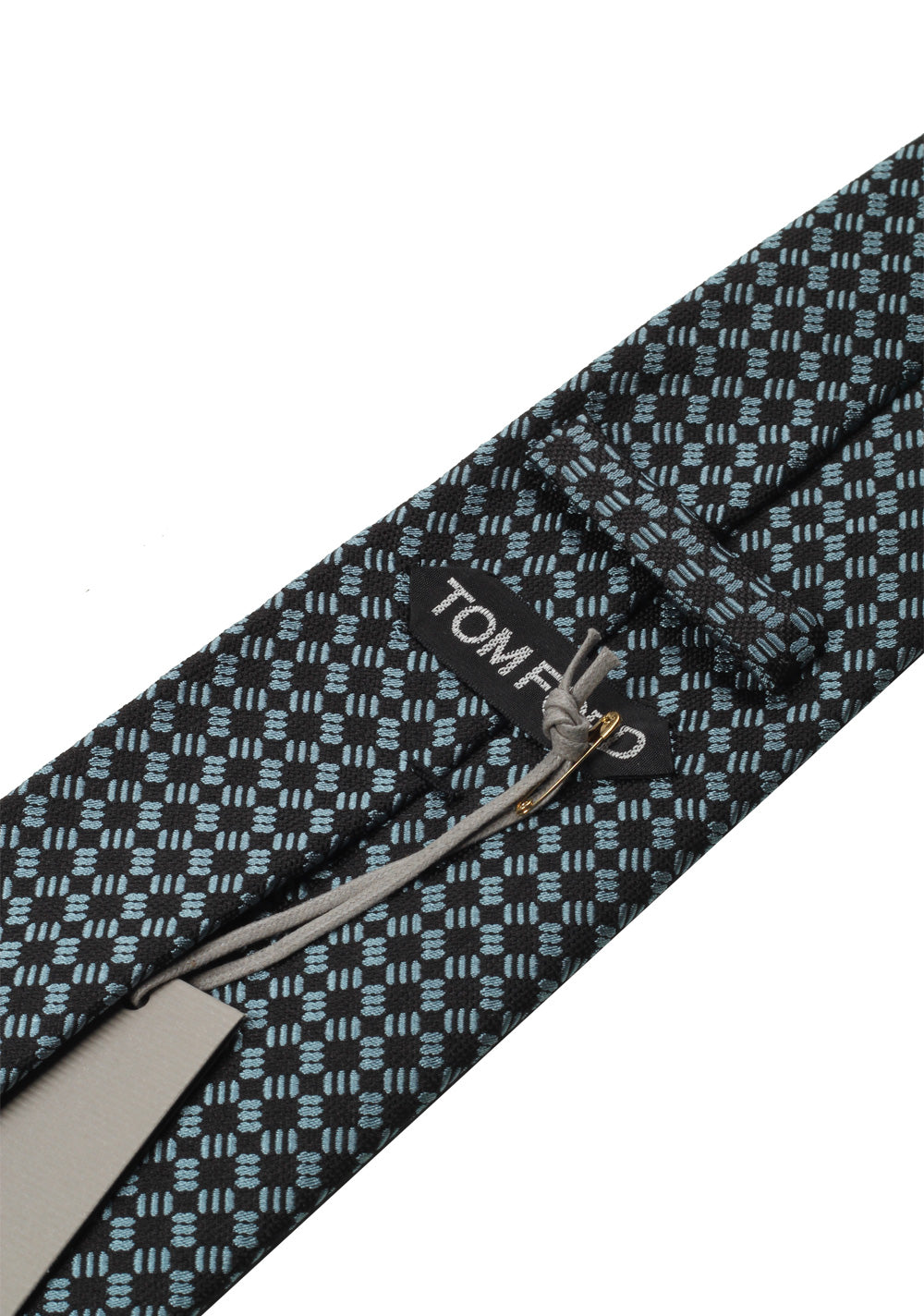 TOM FORD Patterned Blue Tie In Silk