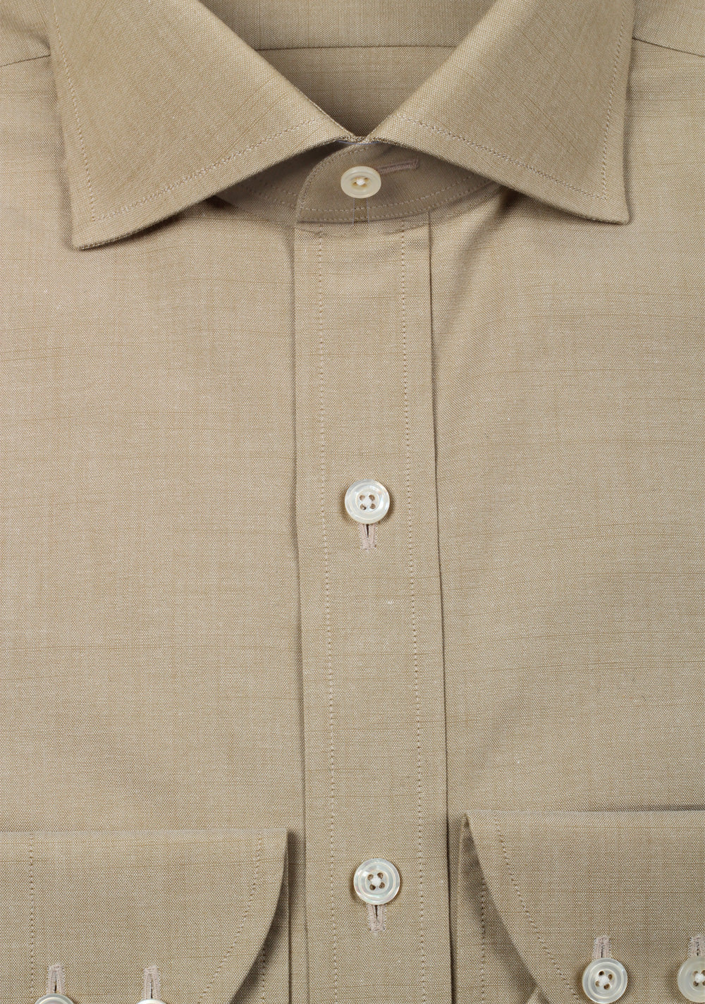 TOM FORD Solid Beige Shirt Size 41 / 16 U.S. Slim Fit