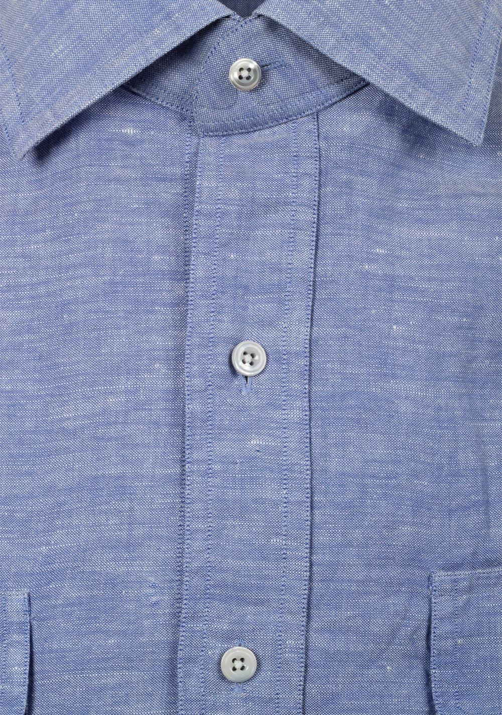 TOM FORD Solid Blueish Lilac Casual Shirt Size 45 / 17,75 U.S.