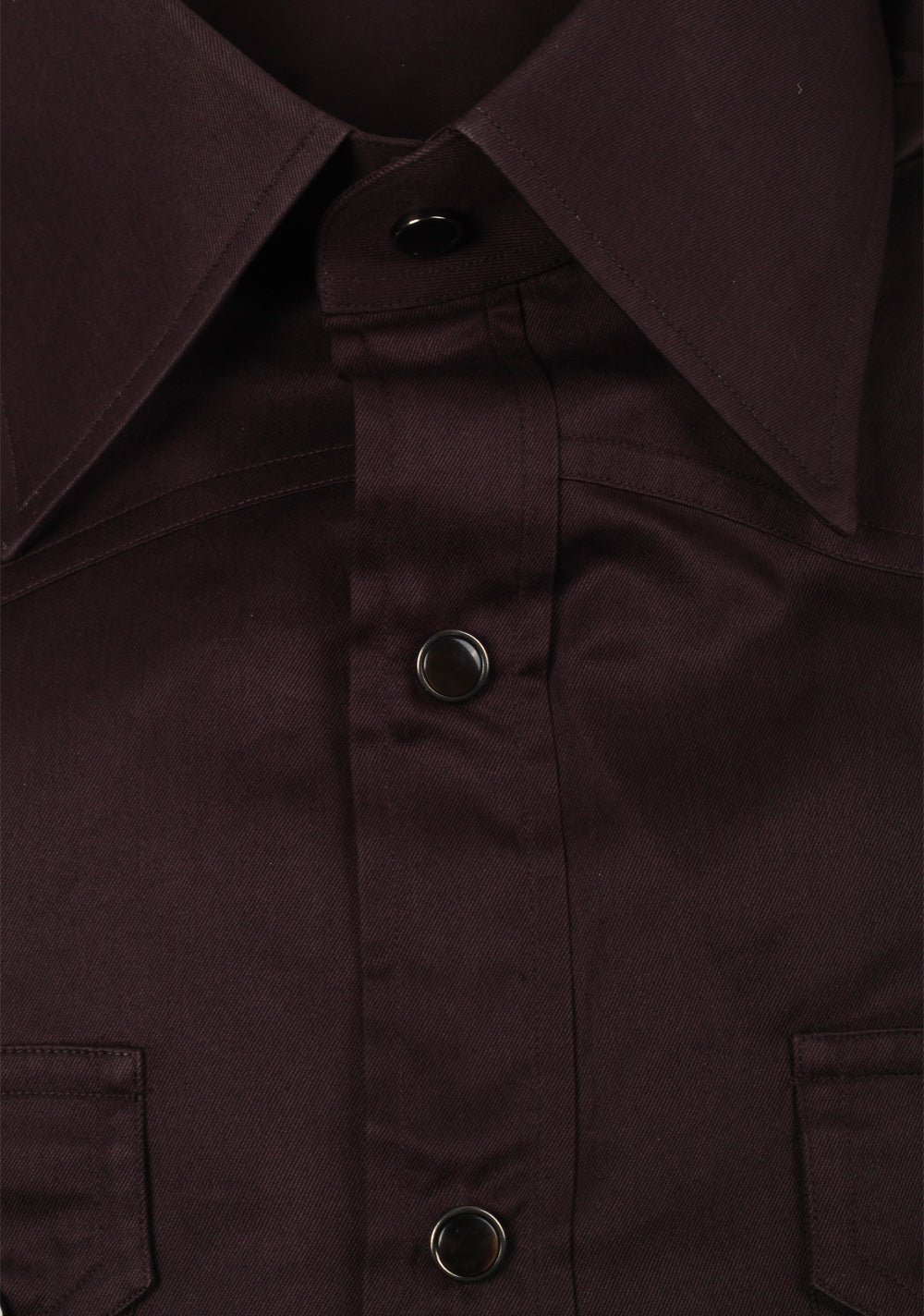 TOM FORD Solid Brown Casual Shirt Size 43 / 17 U.S.