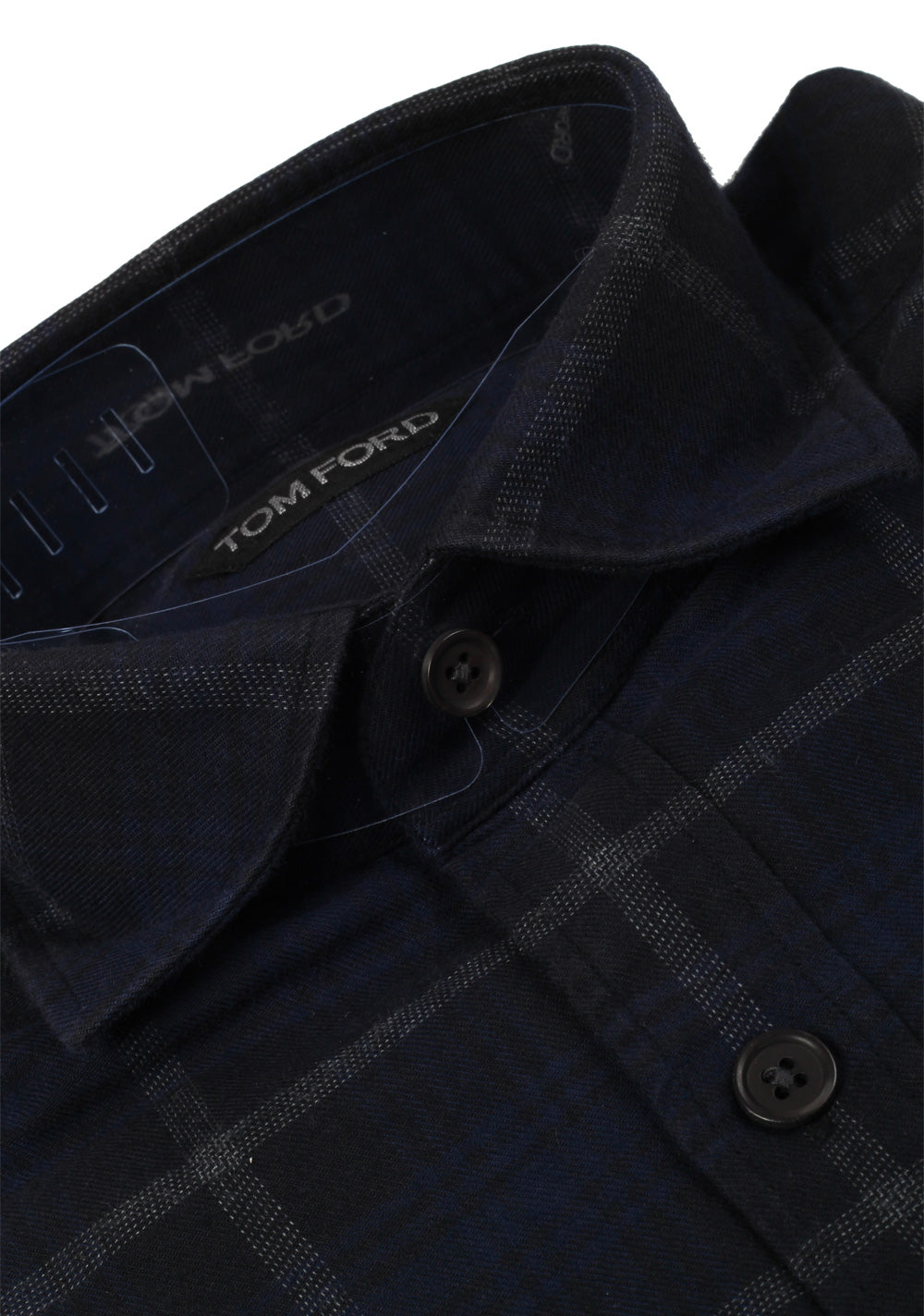 TOM FORD Checked Blue Casual Shirt Size 38 / 15 U.S.