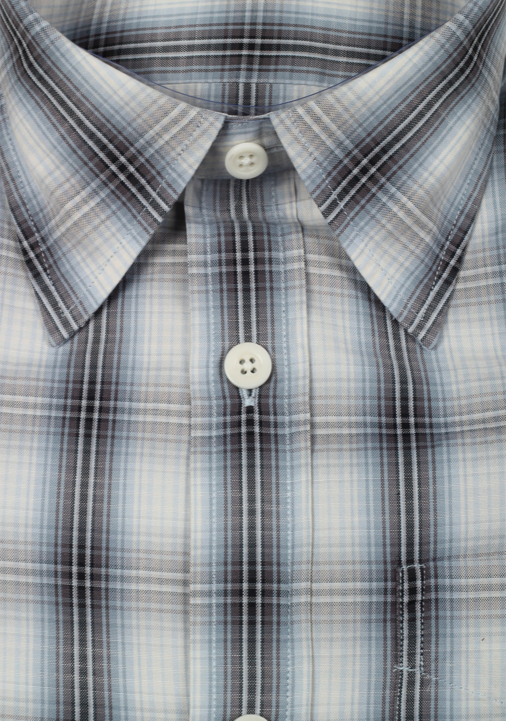 TOM FORD Checked Gray Blue Casual Shirt Size 42 / 16,5 U.S.