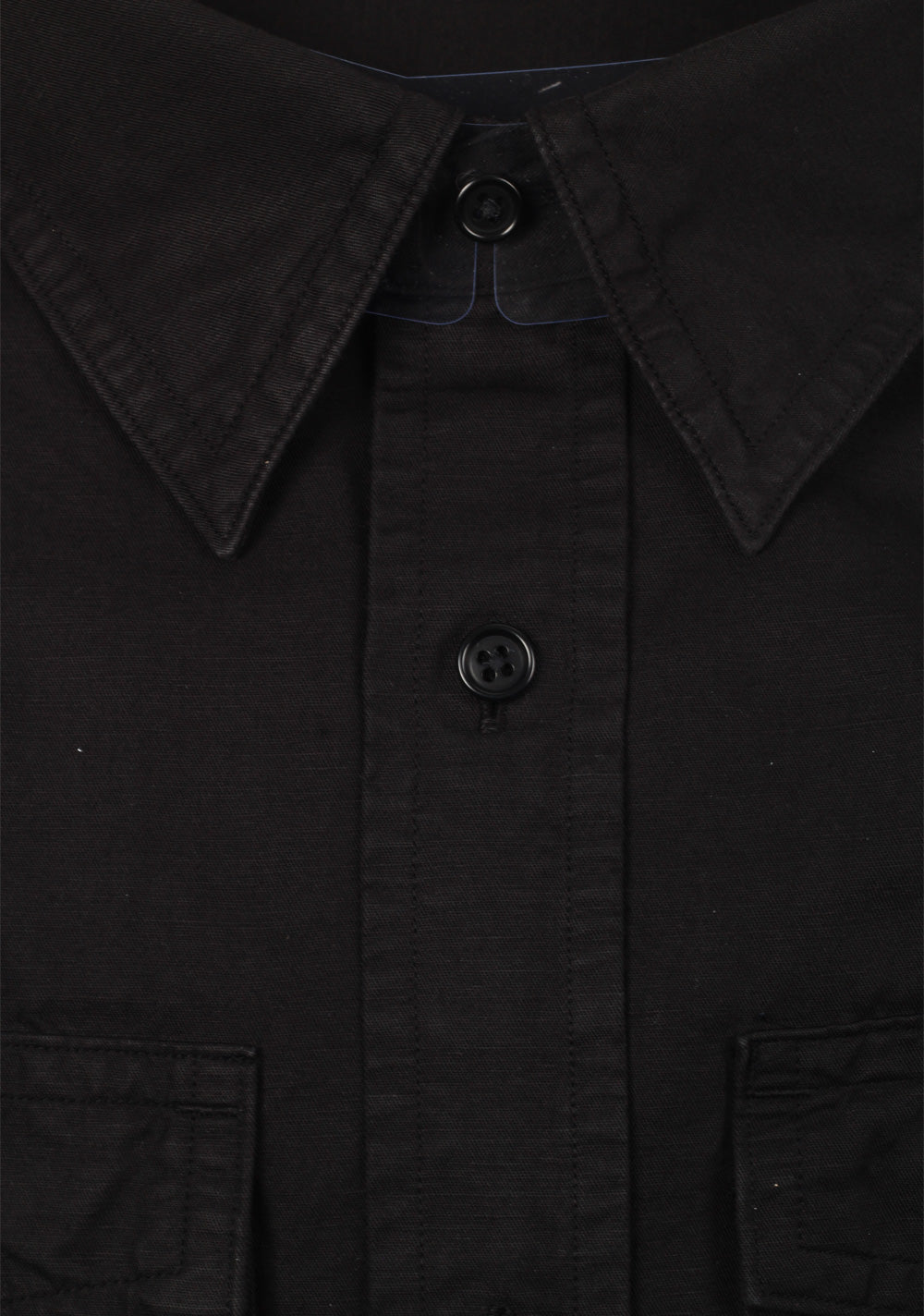 TOM FORD Solid Black Casual Shirt Size 43 / 17 U.S.