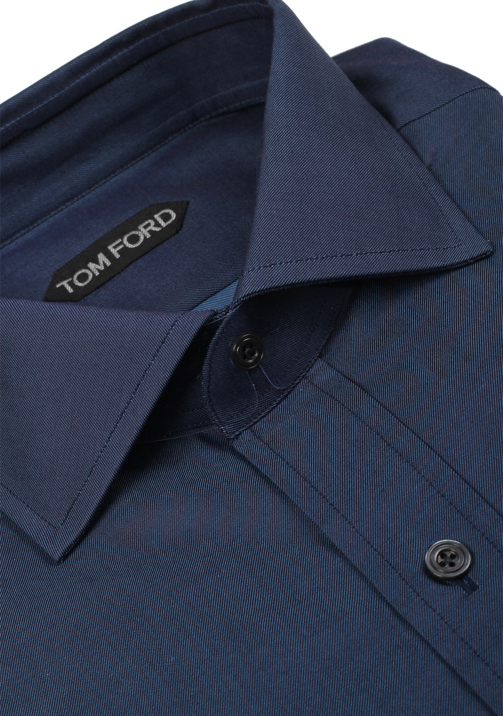 TOM FORD Solid Blue Dress Shirt Size 44 / 17,5 U.S.