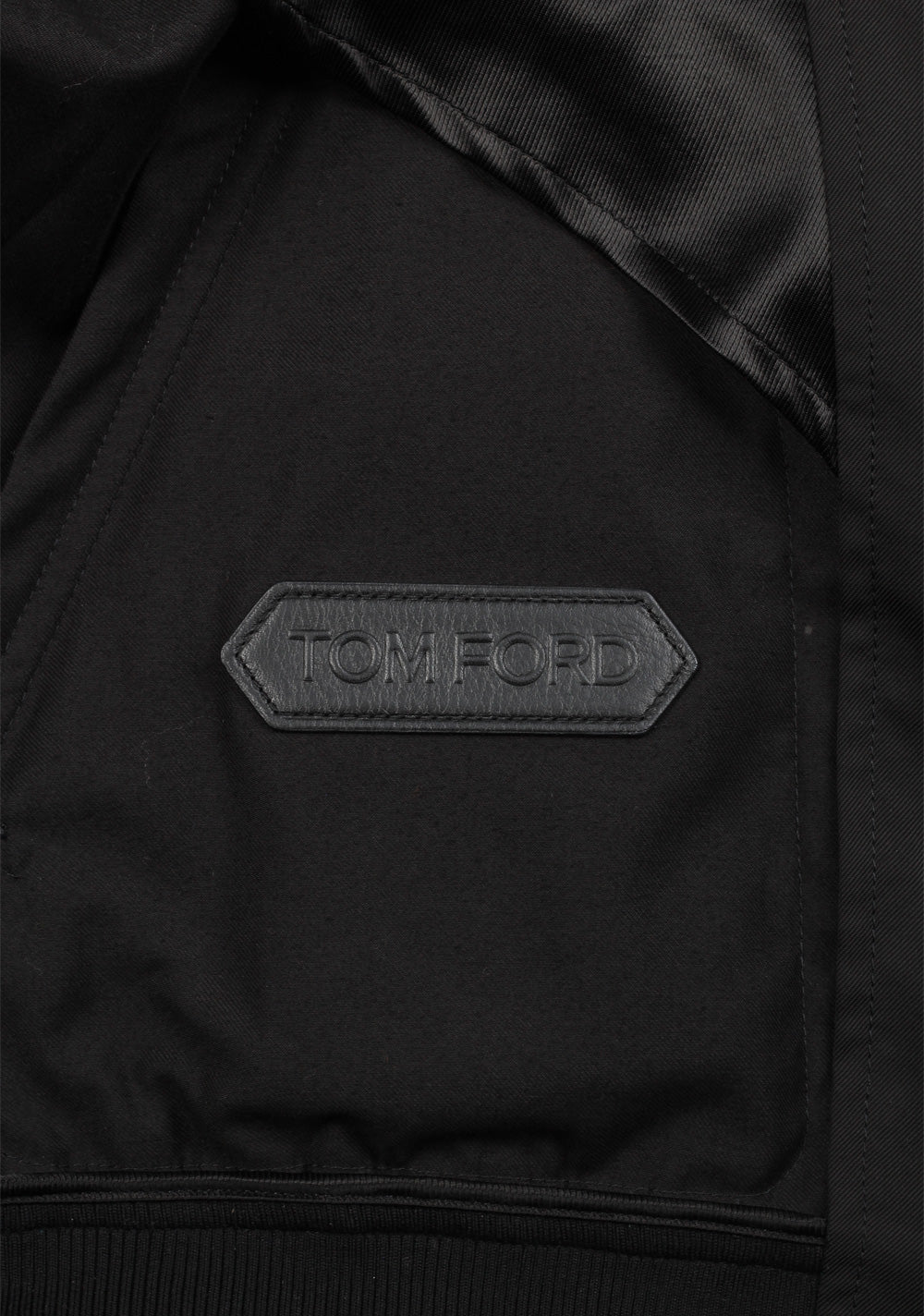 TOM FORD Black Zipper Jacket Coat Size 48 / 38R U.S. Outerwear