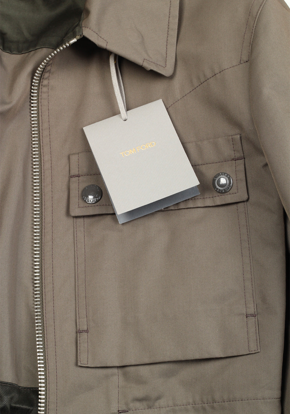 TOM FORD Grayish Beige Field Jacket Coat Size 48 / 38R U.S. Outerwear