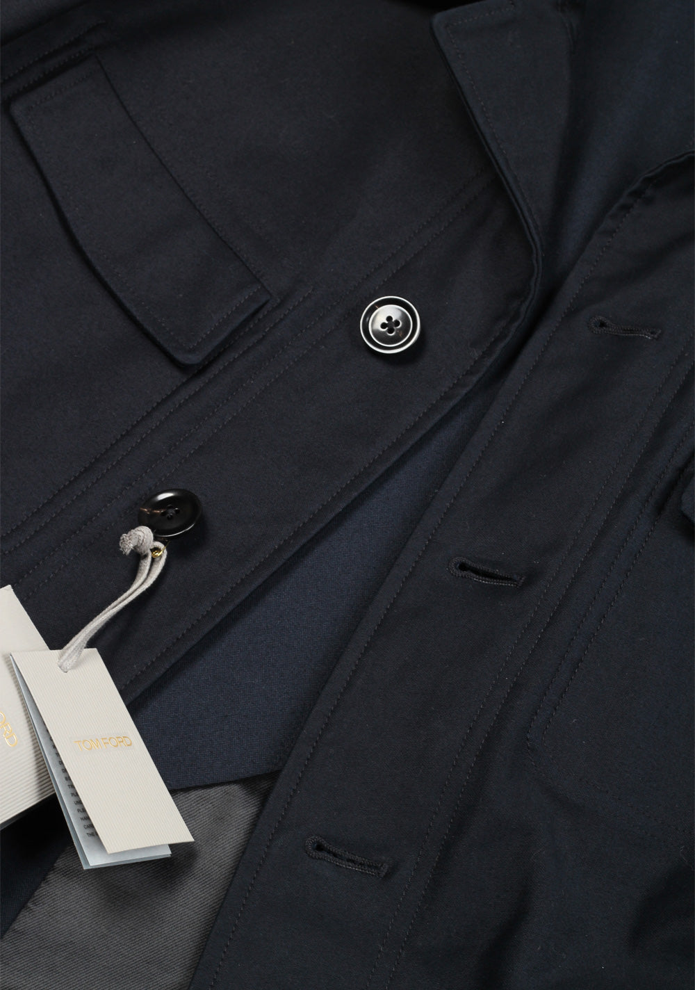 TOM FORD Blue Field Jacket Coat Size 48 / 38R U.S. Outerwear