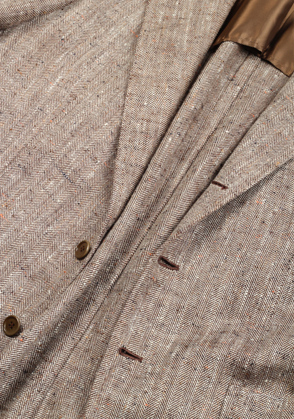 Orazio Luciano Beige Sport Coat Size 50 / 40R U.S. In Linen Silk