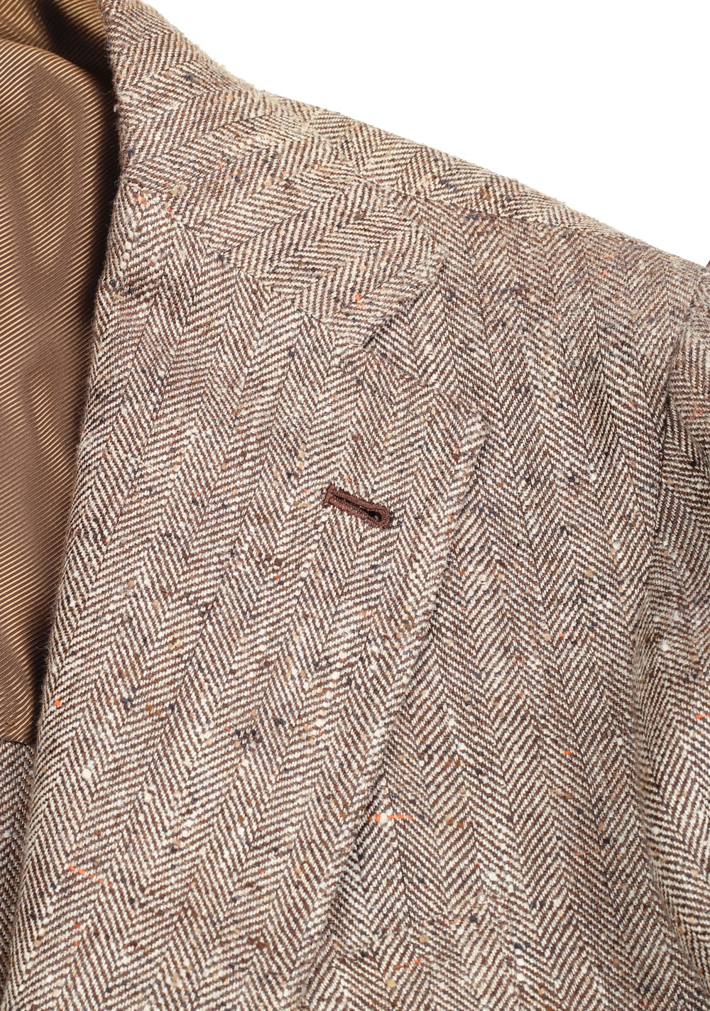 Orazio Luciano Beige Sport Coat Size 50 / 40R U.S. In Linen Silk