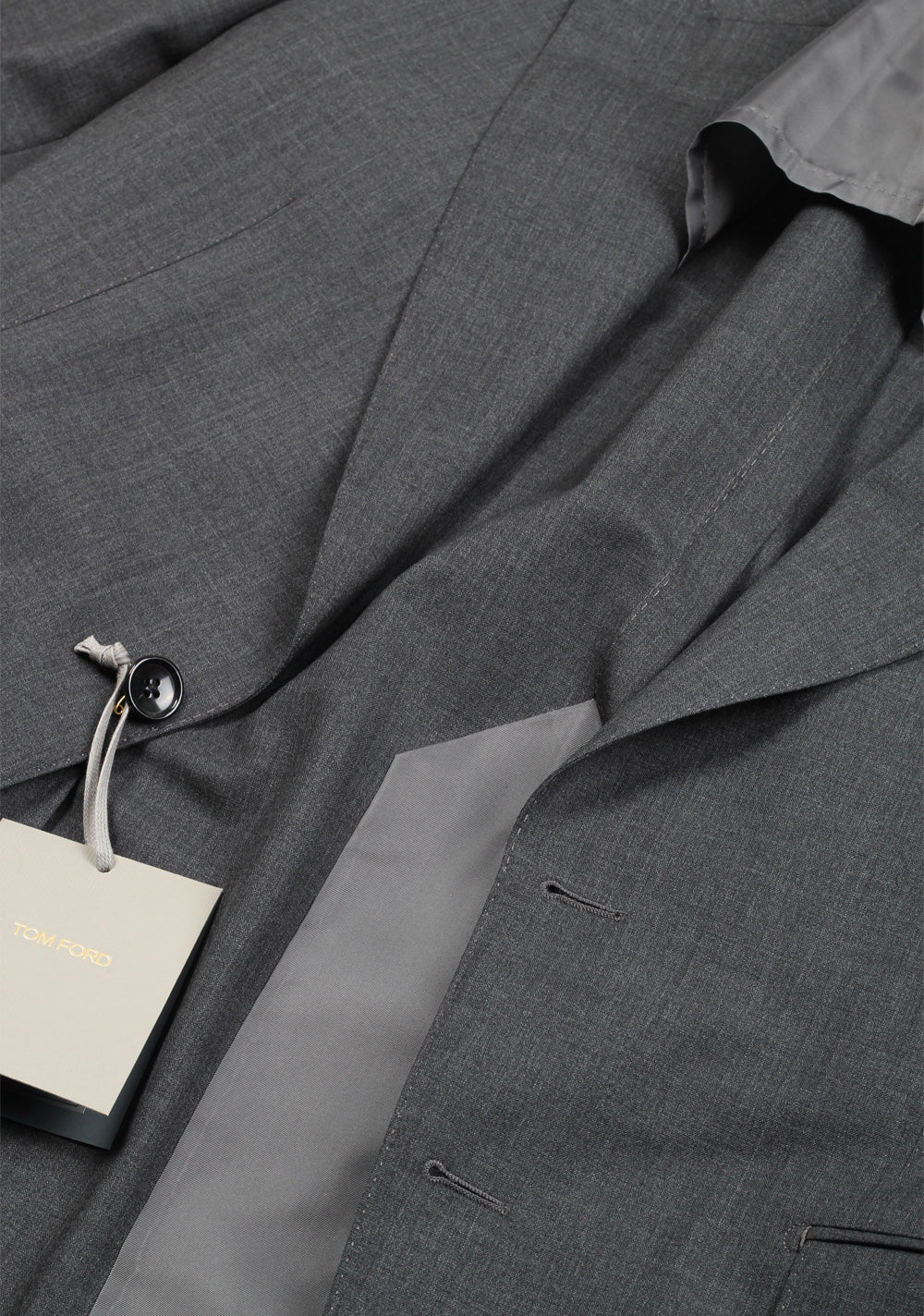 TOM FORD Shelton Gray Suit Size 50 / 40R U.S. In Wool