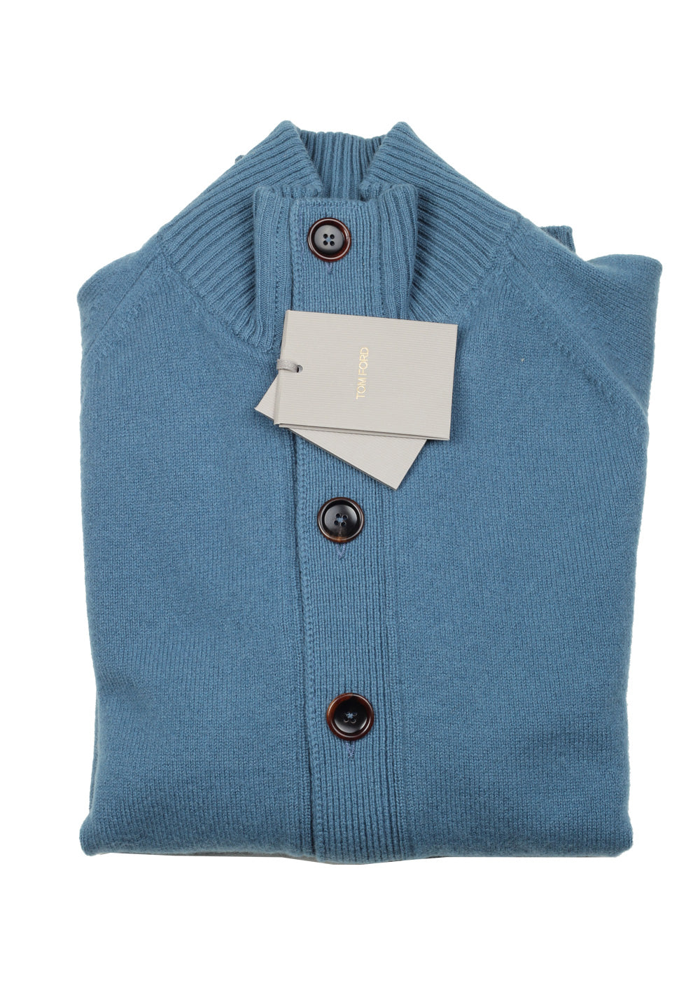 TOM FORD Teal Cardigan Size 50 / 40R U.S. In Wool