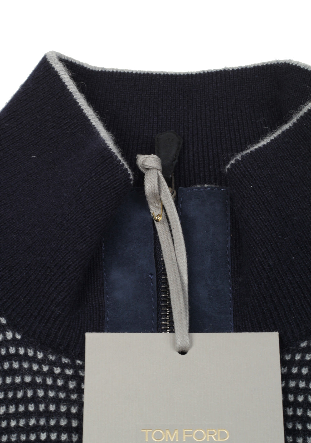 TOM FORD Gray Crew Neck Sweater Size 48 / 38R U.S. In Wool Cashmere