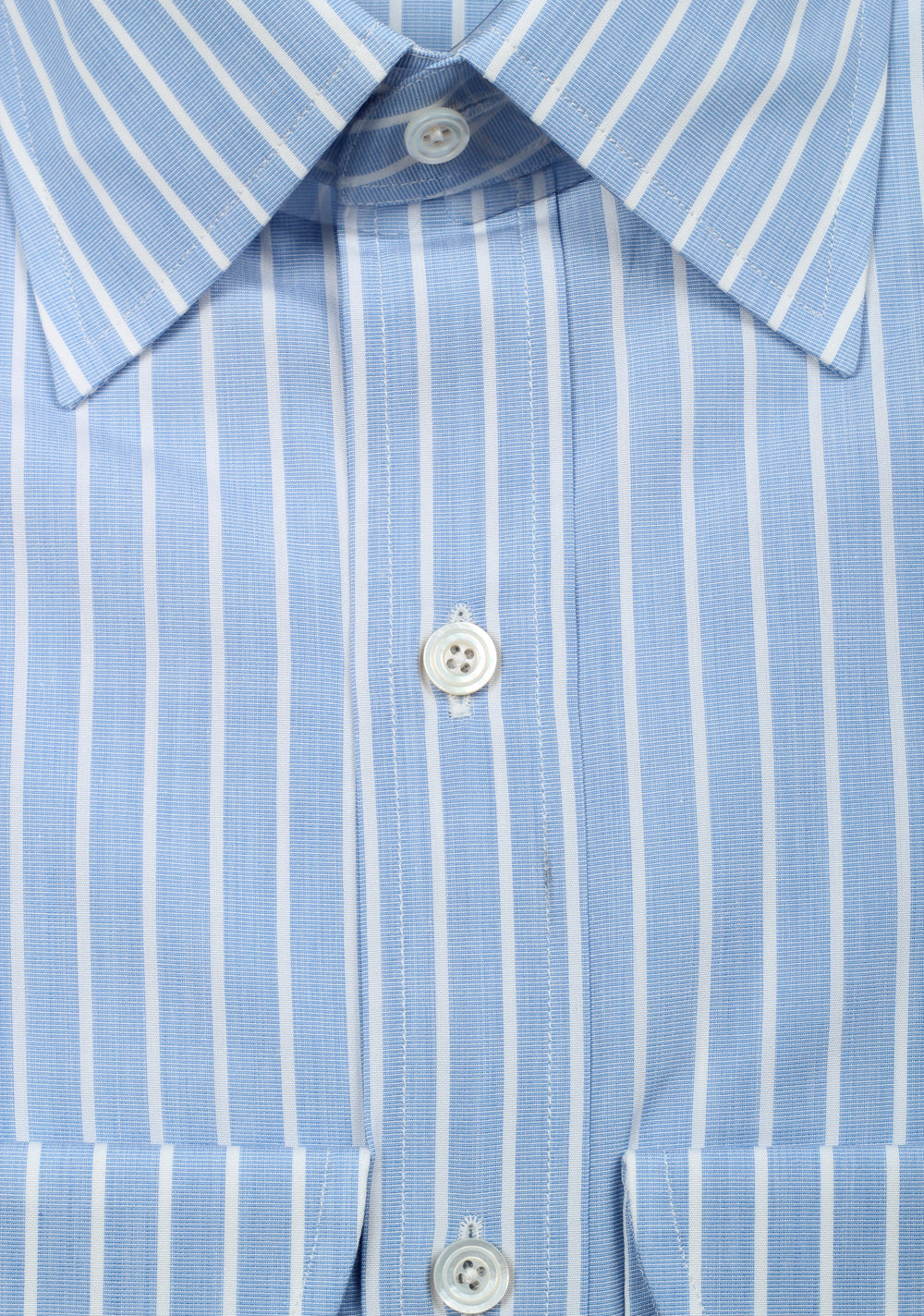 TOM FORD Striped White Blue Dress Shirt Size 40 / 15,75 U.S.