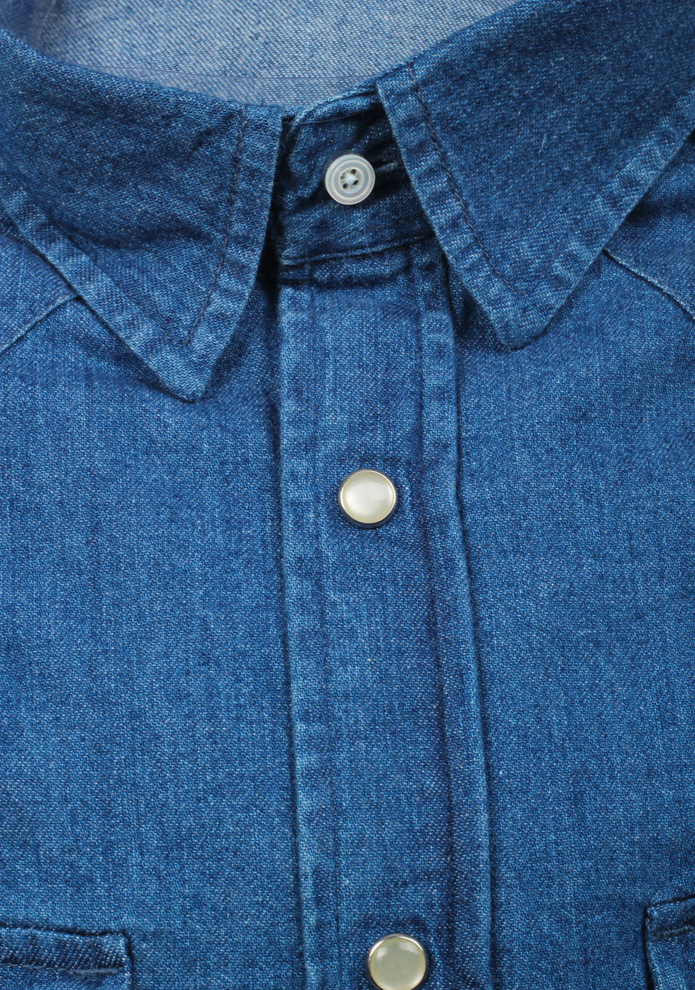 TOM FORD Solid Blue Denim Western Casual Shirt Size 40 / 15,75 U.S.