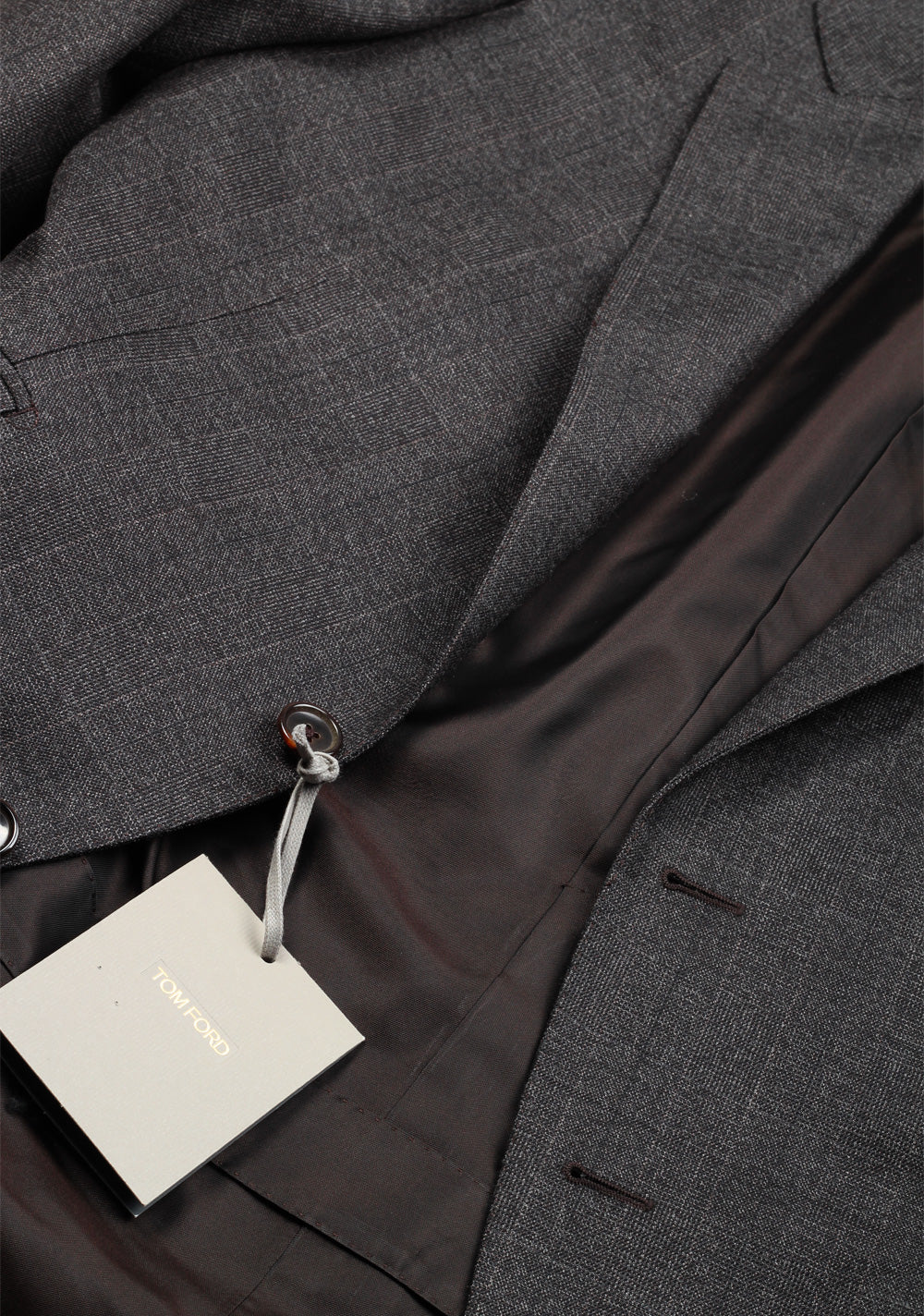 TOM FORD O'Connor Checked Gray Suit Size 50 / 40R U.S. In Wool