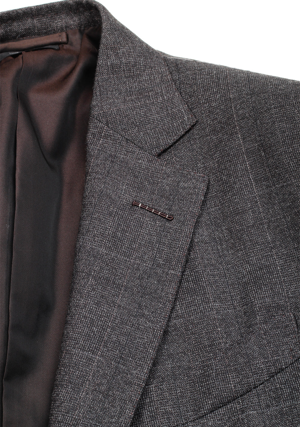 TOM FORD O'Connor Checked Gray Suit Size 50 / 40R U.S. In Wool