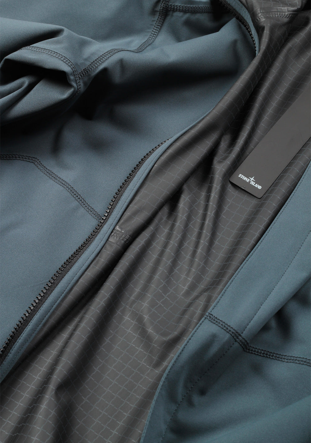 Stones Island 42426 Blue Gray Soft Shell Coat Size S / 44 / 34 U.S.