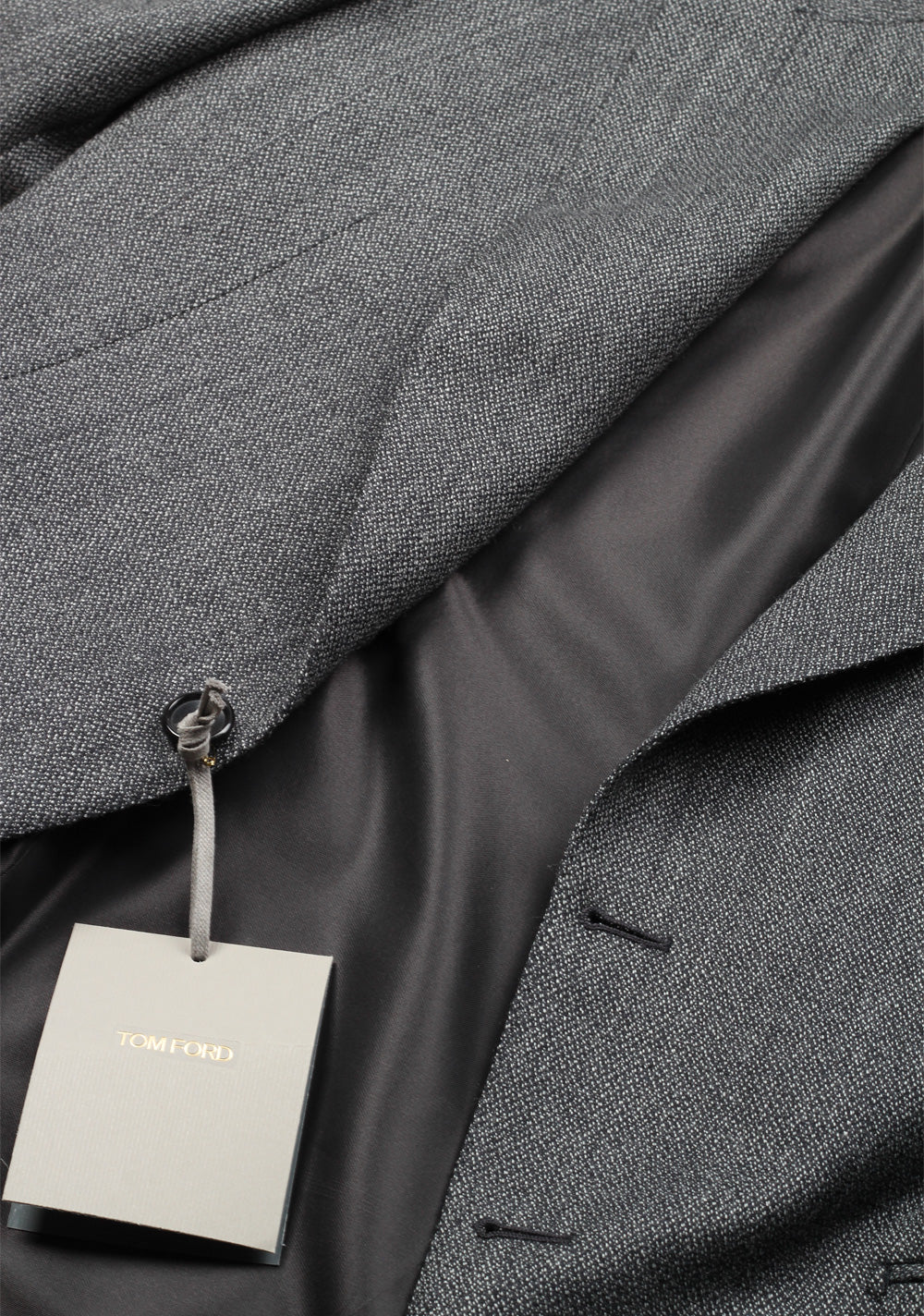 TOM FORD Shelton Gray Suit Size 50 / 40R U.S. In Wool Silk