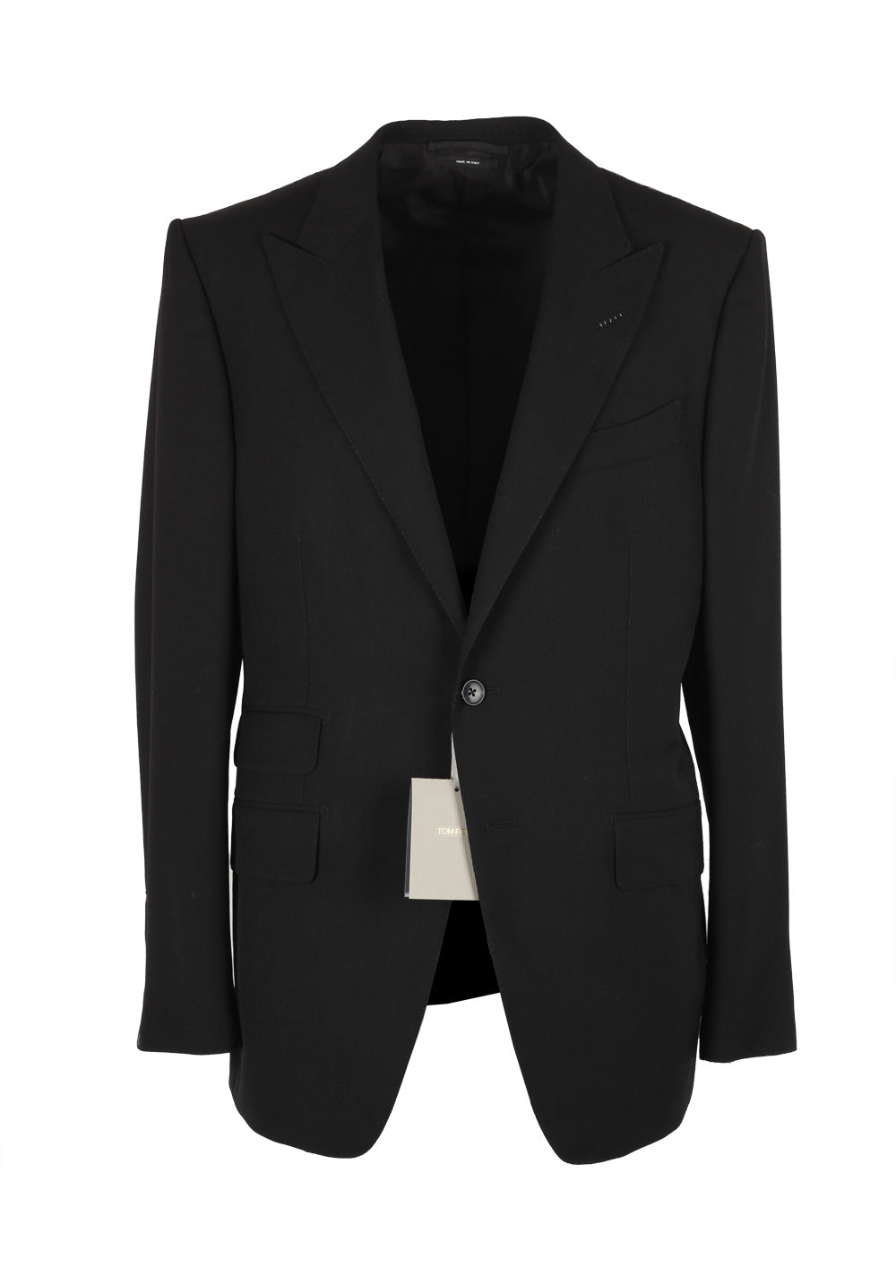 TOM FORD O'Connor Black Suit Size 56 / 46R U.S. Wool Fit Y