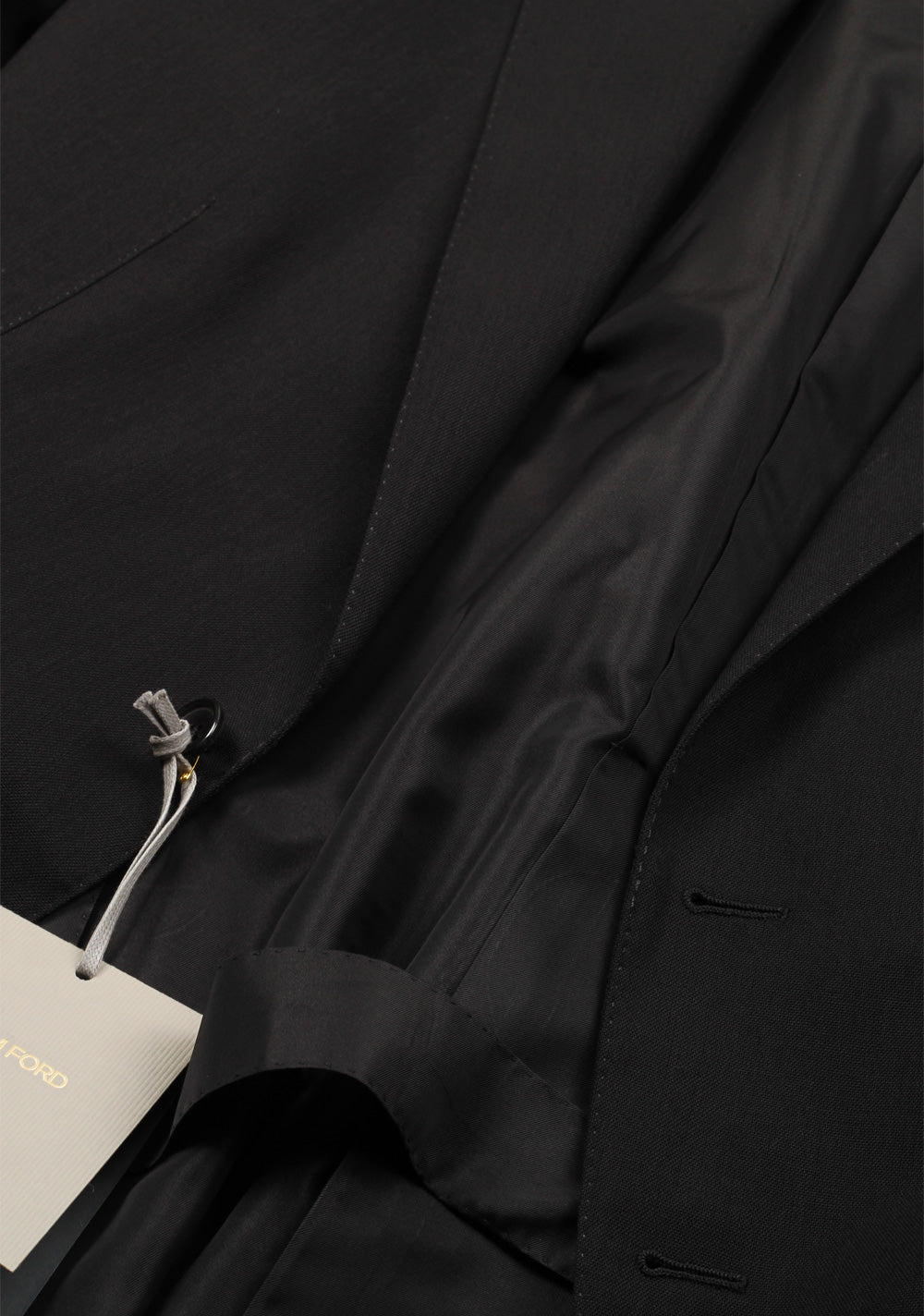 TOM FORD O'Connor Black Suit Size 56 / 46R U.S. Wool Fit Y