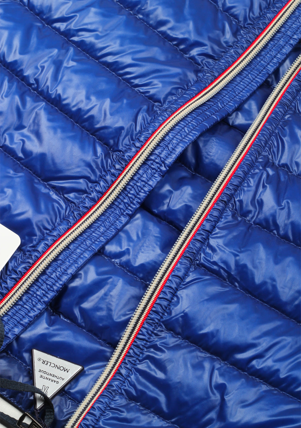 Moncler Blue Gien Hooded Shell Gilet Vest Size 3 / M / 50 / 40 U.S.