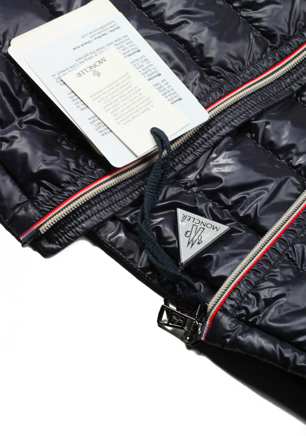Moncler Blue Gien Hooded Shell Gilet Vest Size 5 / XL / 54 / 44 U.S.