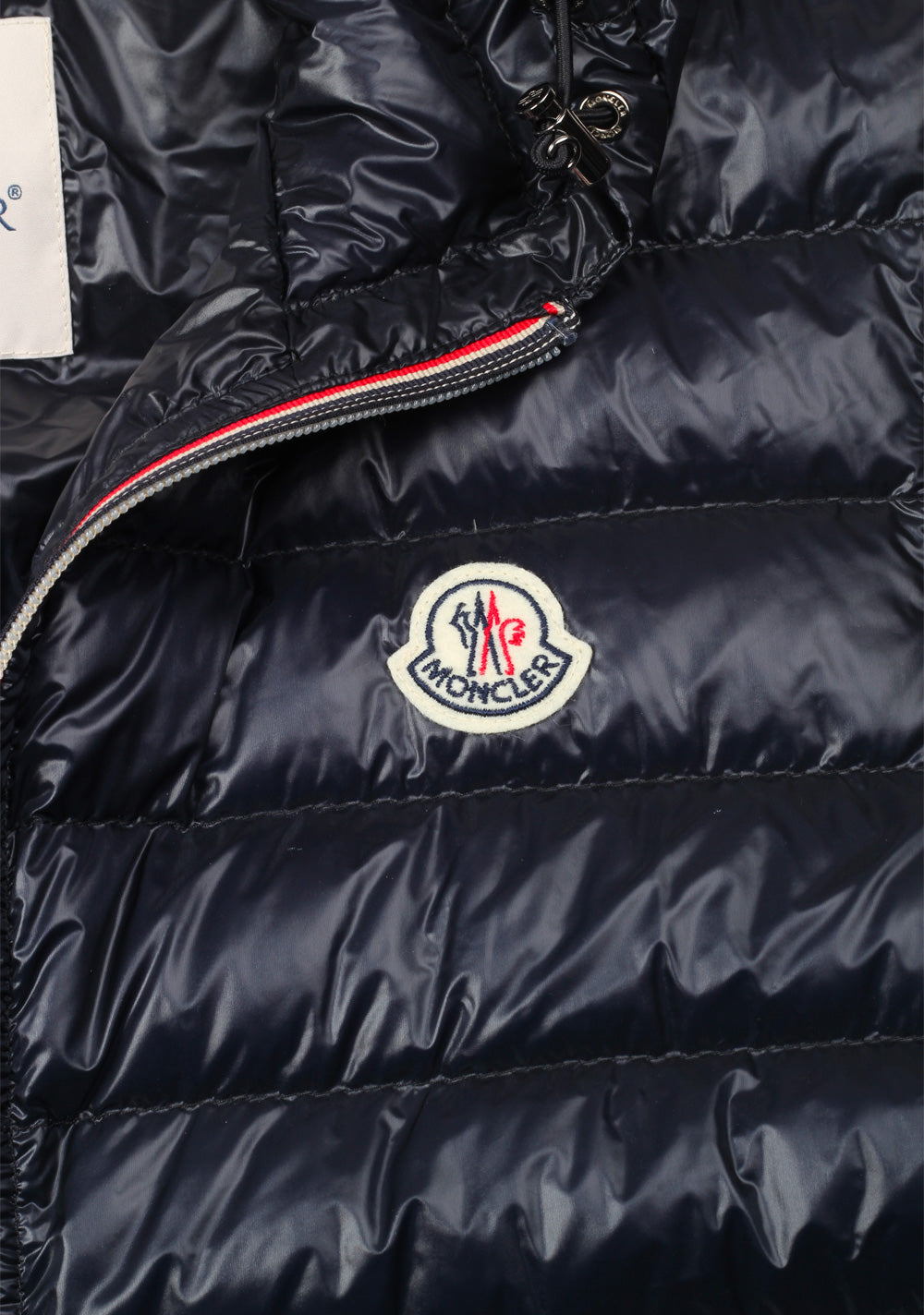 Moncler Blue Gien Hooded Shell Gilet Vest Size 5 / XL / 54 / 44 U.S.