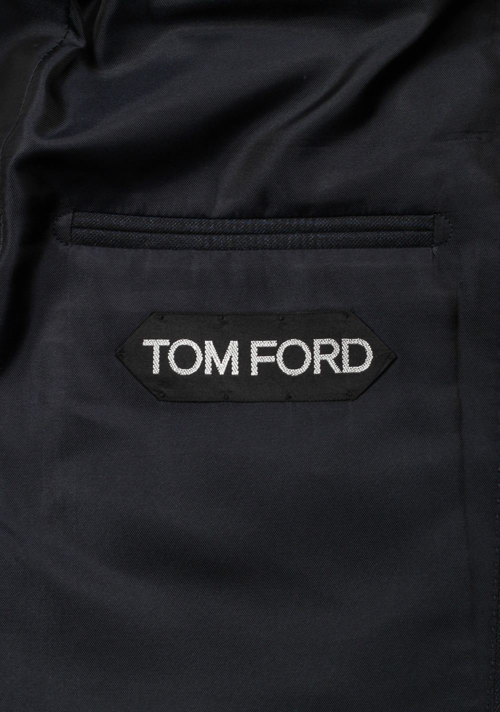 TOM FORD Checked Shelton Blue Suit Size 50C / 40S U.S. Wool