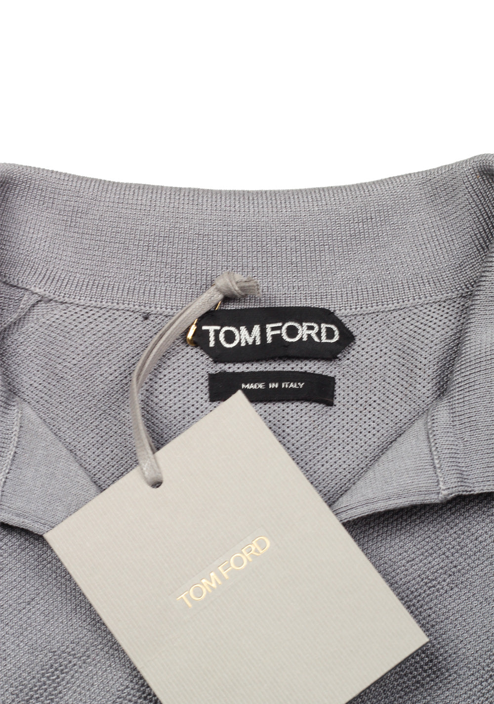 TOM FORD Gray Short Sleeve Polo Shirt Size 48 / 38R U.S.