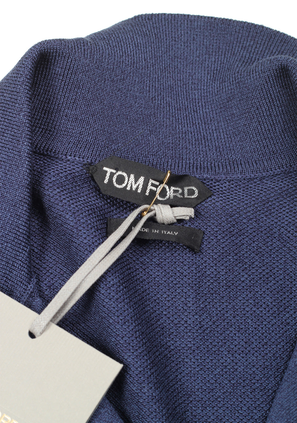 TOM FORD Blue Short Sleeve Polo Shirt Size 48 / 38R U.S.
