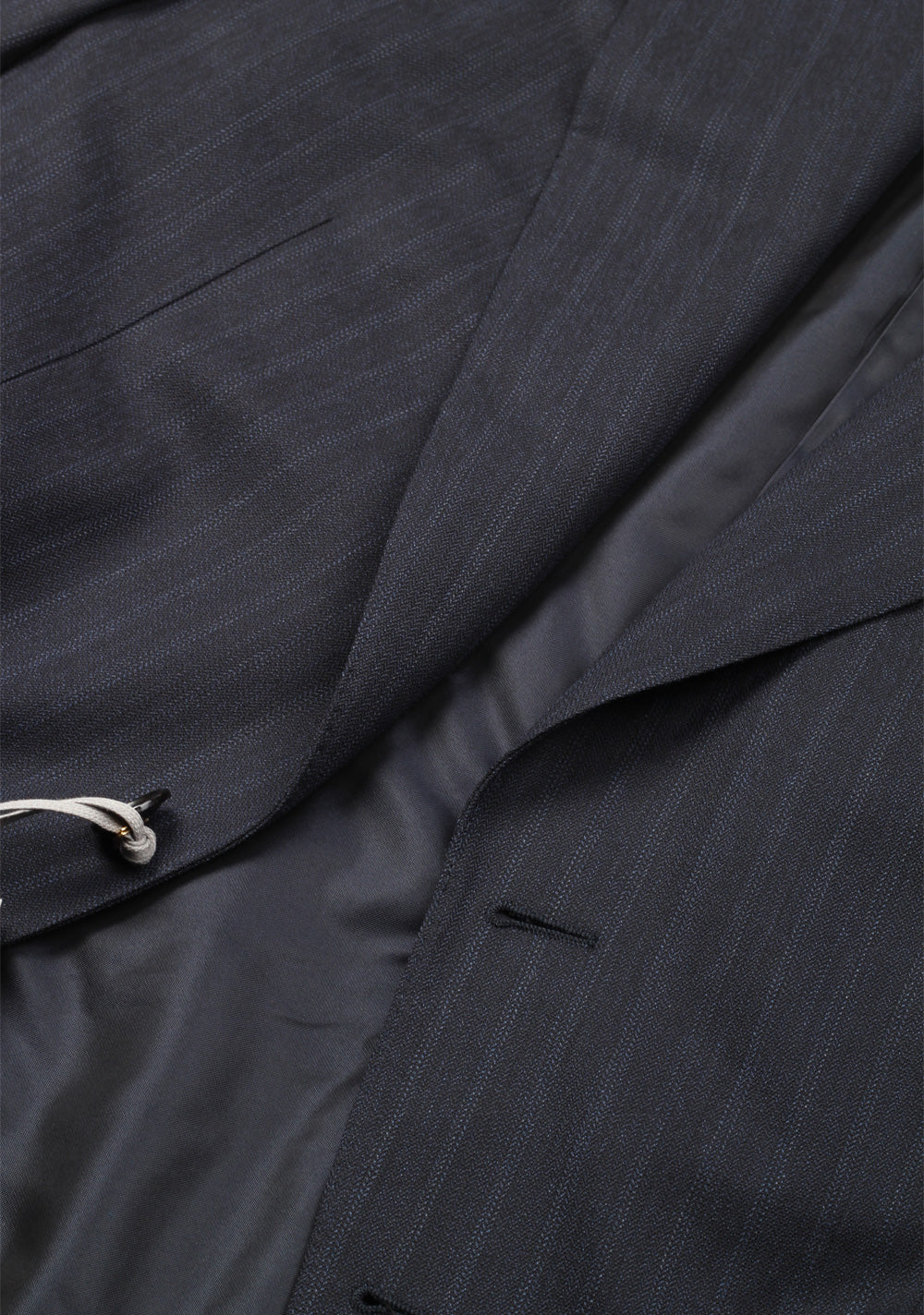 TOM FORD Shelton Striped Blue Suit Size 48 / 38R U.S. In Wool