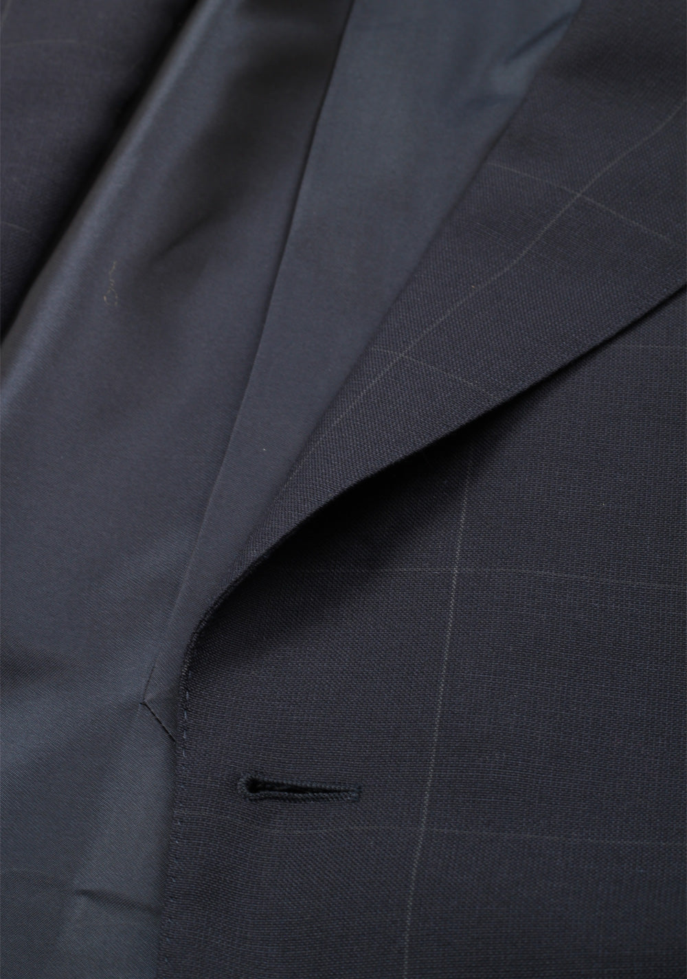 TOM FORD Shelton Checked Blue Suit Size 48 / 38R U.S. In Wool Mohair