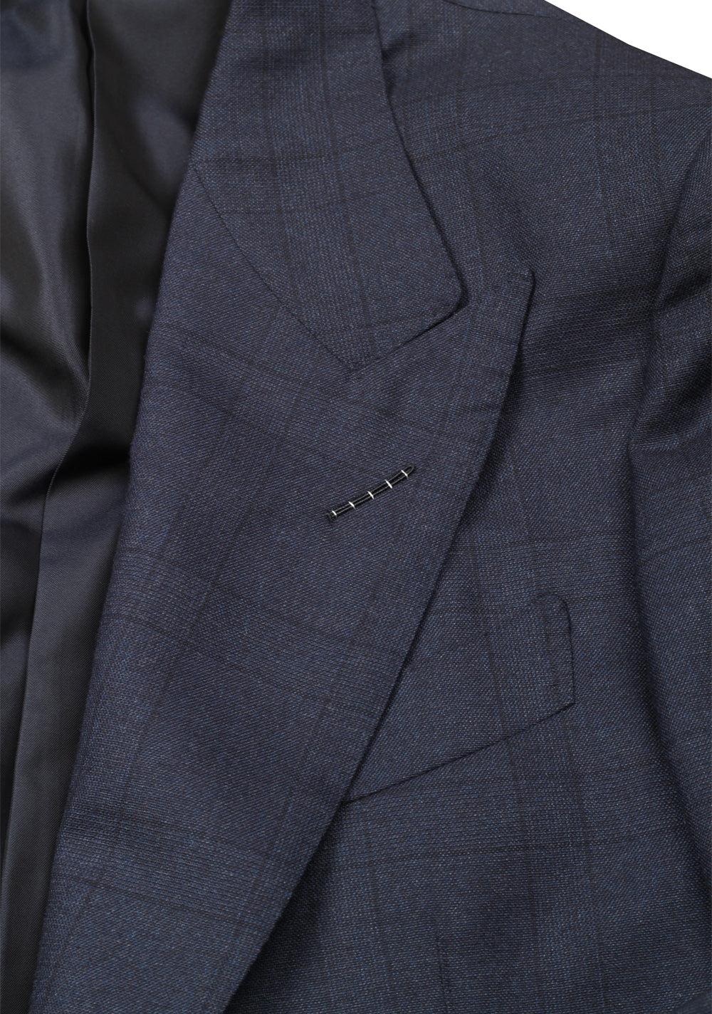 TOM FORD Shelton Checked Blue Suit Size 48 / 38R U.S. In Wool