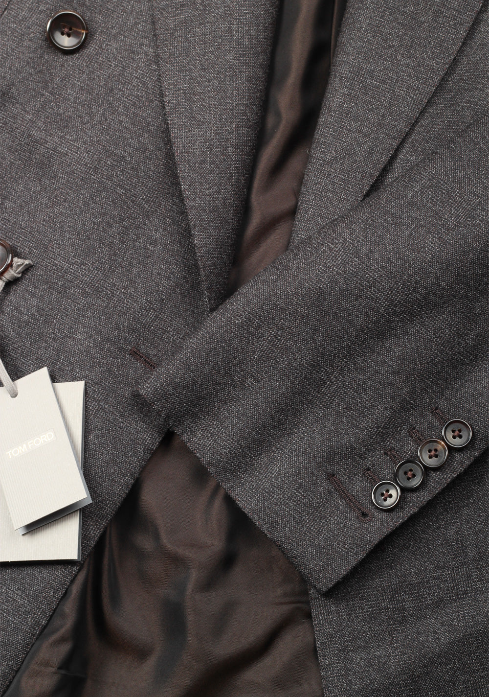 TOM FORD Shelton Double Breasted Gray Suit Size 48 / 38R U.S. In Wool