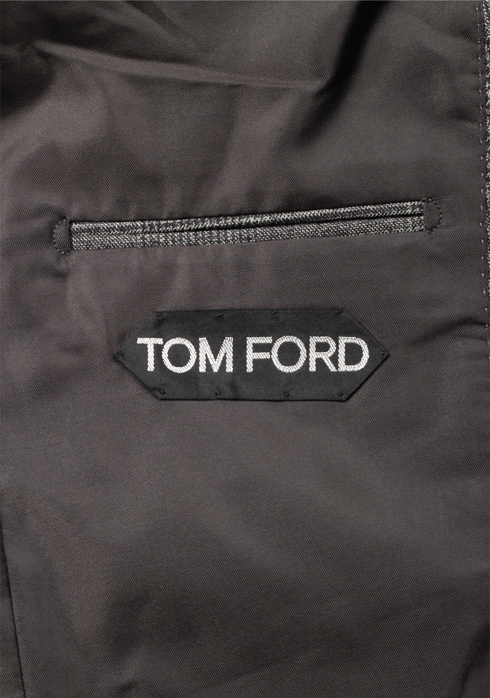 TOM FORD Shelton Checked Gray Suit Size 48 / 38R U.S. In Wool