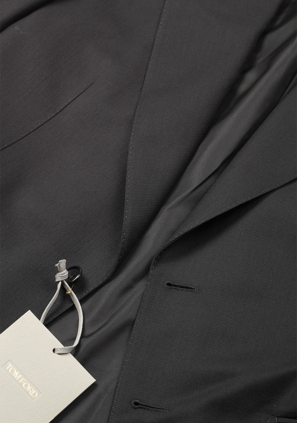 TOM FORD Shelton Black Suit Size 48 / 38R U.S. In Wool