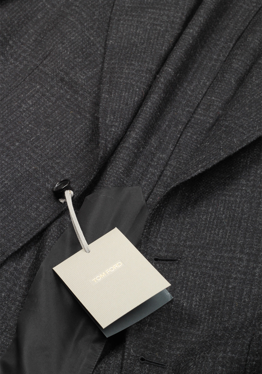 TOM FORD Shelton Checked Gray Sport Coat Size 48 / 38R U.S. In Wool