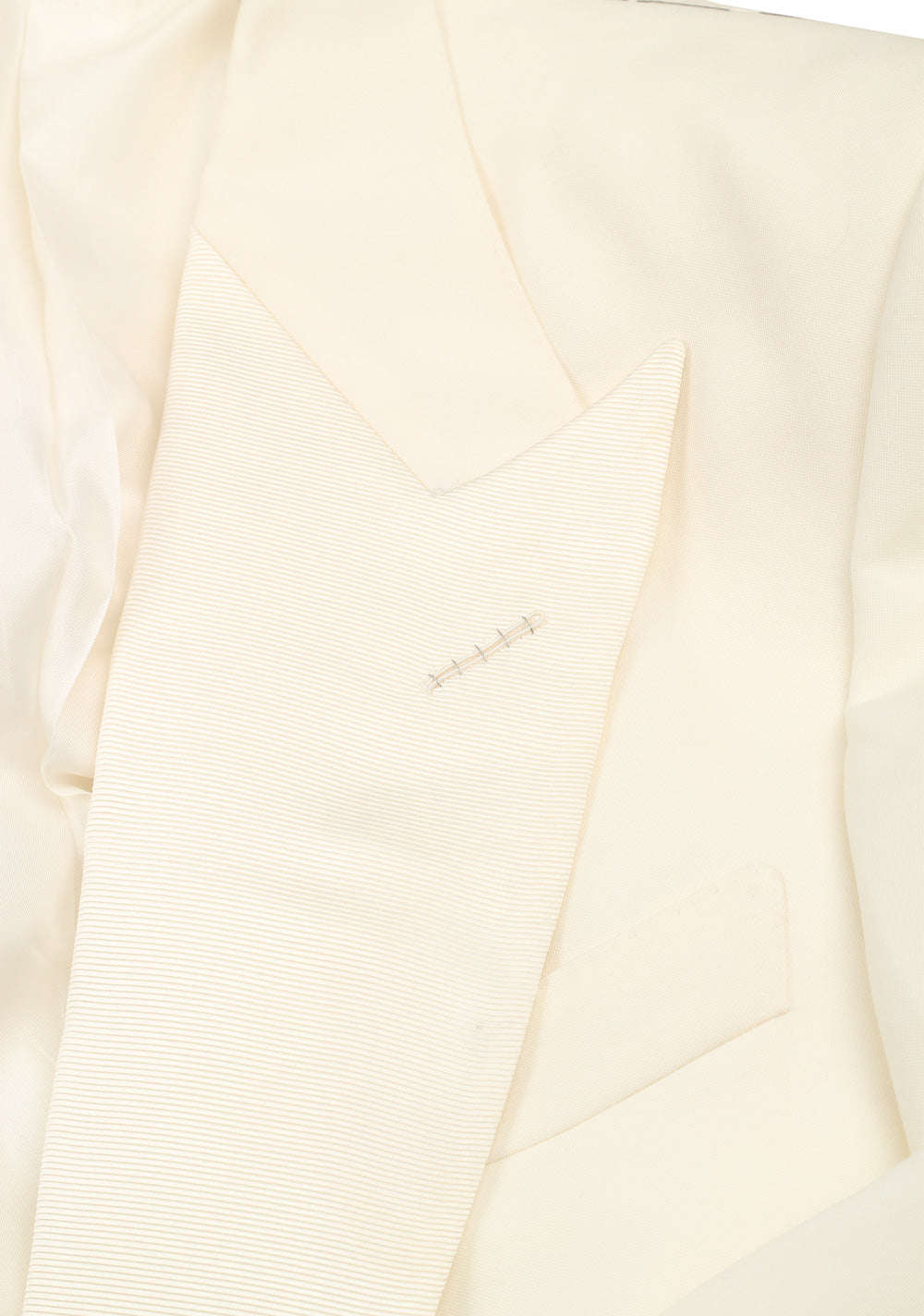 TOM FORD Windsor Shawl Collar Ivory Sport Coat Tuxedo Dinner Jacket Size 50 / 40R U.S. Fit A