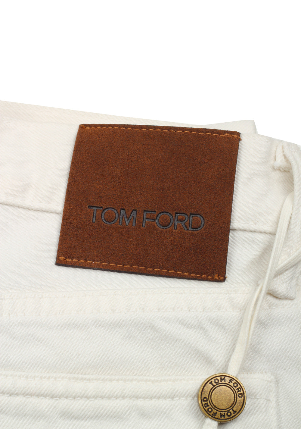 TOM FORD Slim Off White Jeans TFD001 Size 48 / 32 U.S.
