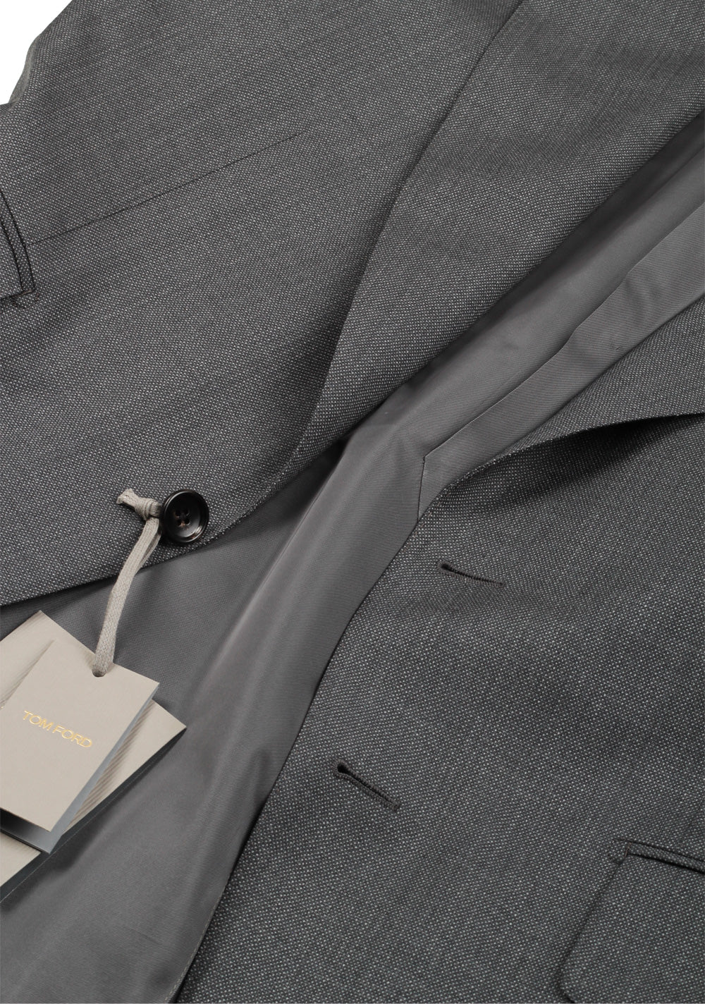 TOM FORD Shelton Gray Suit Size 52 / 42R U.S. In Wool