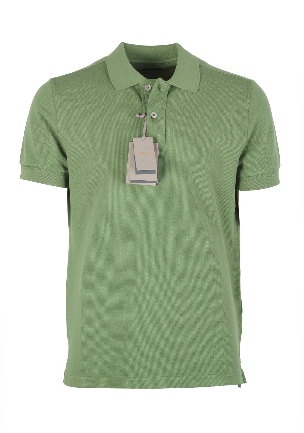 TOM FORD Green Short Sleeve Polo Shirt Size 50 / 40R U.S.